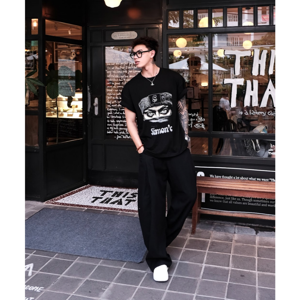 Áo Thun Form Big Boxy '' SIMON'C THE COOL '' Cotton 100% Local Brand Unisex Cổ Tròn | BigBuy360 - bigbuy360.vn