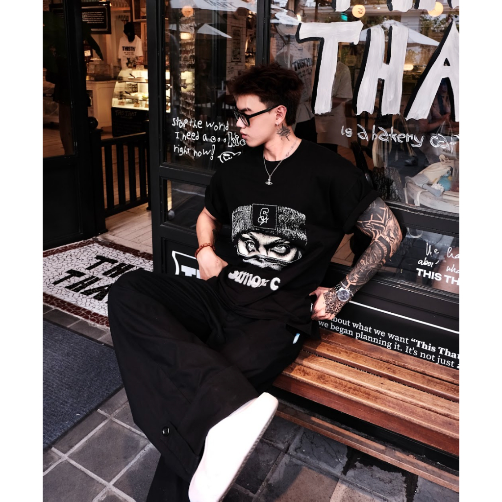 Áo Thun Form Big Boxy '' SIMON'C THE COOL '' Cotton 100% Local Brand Unisex Cổ Tròn | BigBuy360 - bigbuy360.vn