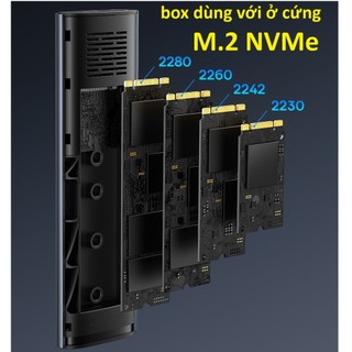 Box ổ cứng SSD M2 NVMe Baseus OH194 cổng Type C tốc độ 10Gbps -Bảo Hành 6 tháng