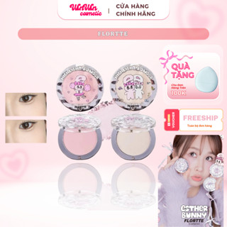 [FLORTTE] Phấn Bắt Sáng FLORTTE Dạng Phấn Lì Thỏ Bunny Hũ tròn Xinh Xắn Hualoriya Natural Pink