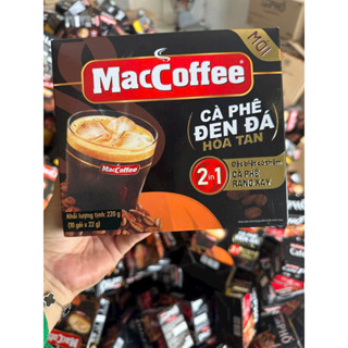  Maccaffe cafe  đen đá hoà tan 2in1 hộp 10gói 220g Date mới t6-2027 