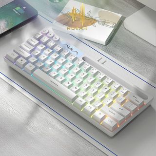 Bàn Phím Có Dây HOSAN AULA F3061 Gaming 64 Phím Có RGB Giao Diện USB Và Chuột S50 