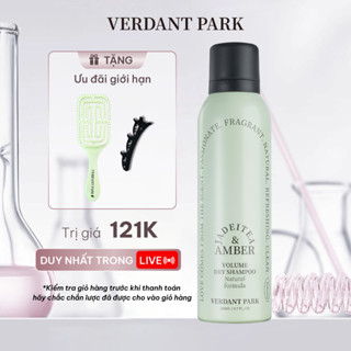 Xịt khô phồng tóc VERDANT PARK dầu gội khô kiềm dầu lâu bết mùi trà trắng Jadeitea & Amber VDPK03