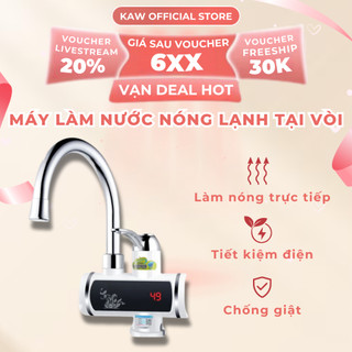  Máy Nước Nóng Lạnh Lắp Đặt Tại Vòi KAW Chất Liệu Cao Cấp Cách Điện Cảm Biến Chống Giật BH 12 Tháng 