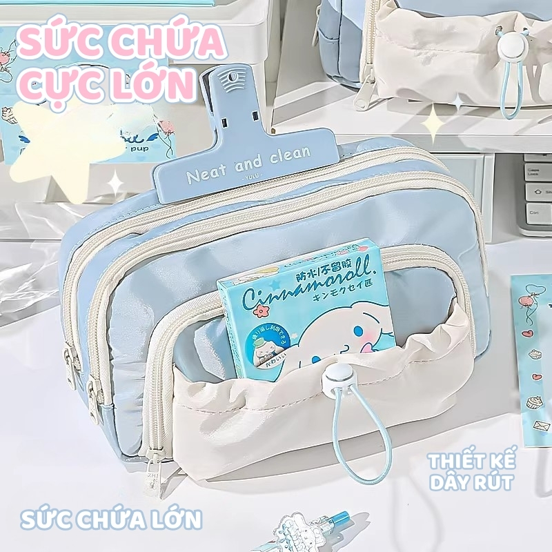 Túi Đựng Bút Canvas Nhiều Ngăn - Đơn Giản, Tiện Dụng, Phù Hợp Học Sinh – Sinh Viên