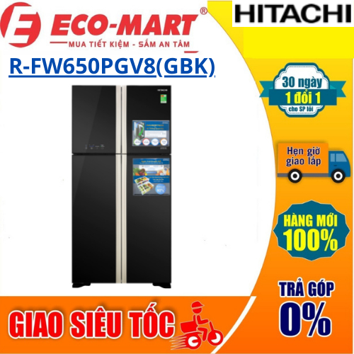 Tủ lạnh Hitachi R-FW650PGV8(GBK) Inverter 509 lít ( Tặng giao lắp đặt miễn phí)