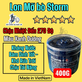 Mỡ Bò XANH (  STORM ) Chịu Nhiệt cao cấp NLGI 3 ( 400g ) Made in VietNam >>>