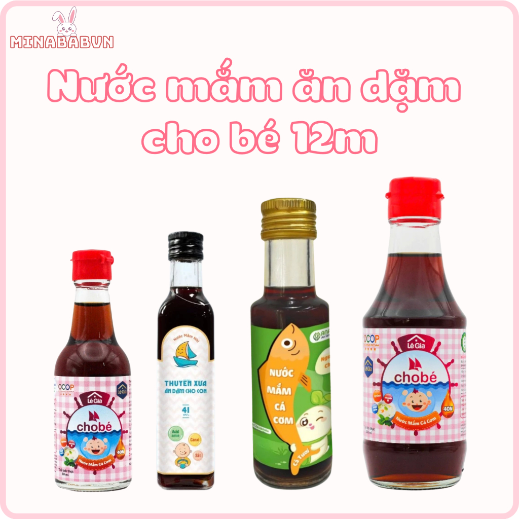 Nước Mắm Nguyên Chất Ăn Dặm Cho Bé, Nước Mắm Chai Thuỷ Tinh Cho Bé Ăn Dặm Không Chất Bảo Quản Từ 12m