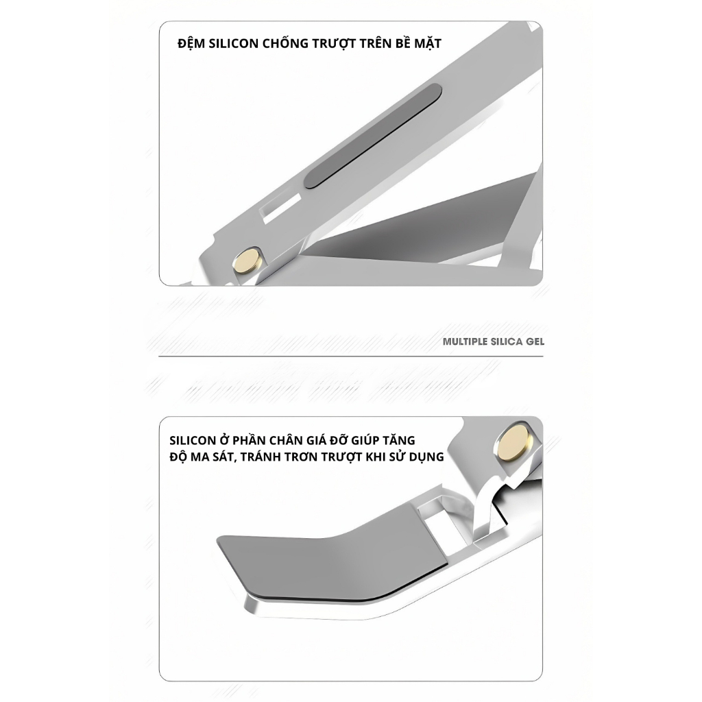 Giá Đỡ Laptop Macbook Hợp Kim Nhôm Gấp Gọn 7 Nấc Chiều Cao Tản Nhiệt Chống Trượt Cải Thiện Tư Thế | BigBuy360 - bigbuy360.vn