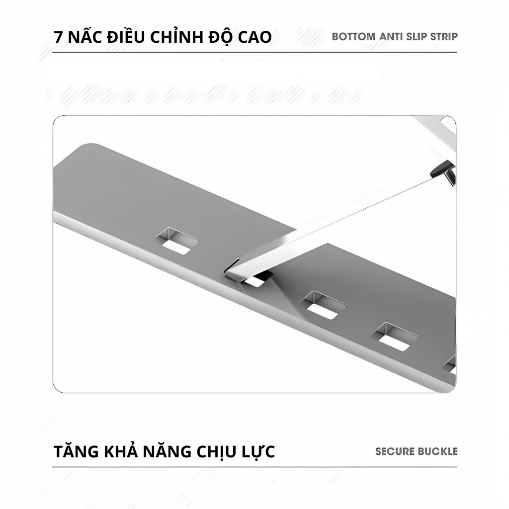 Giá Đỡ Laptop Macbook Hợp Kim Nhôm Gấp Gọn 7 Nấc Chiều Cao Tản Nhiệt Chống Trượt Cải Thiện Tư Thế | BigBuy360 - bigbuy360.vn