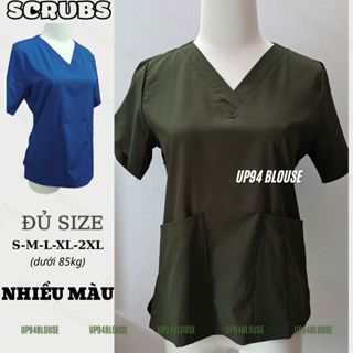 Đồng phục spa, y tế, đồng phục giáo viên mầm non hàng đẹp vải LON GIÃN cho cả nam và nữ