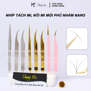 (Bao Test) Nhíp Tách Cá Heo, Tách Thẳng, Nhíp Gắp Nối Mi Classic L 45 Độ – Dụng Cụ Nối Mi \ Thúy Hà