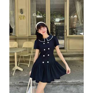 Đầm xòe ngắn tay phồng cổ thủy thủ THE C.I.U - Calla Dress