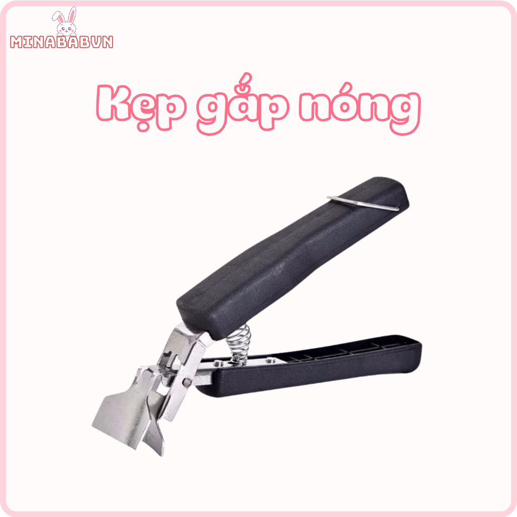 Kẹp  Gắp Nóng Lấy Bát Đĩa Nóng Cán Nhựa Chống Nóng An Toàn Chắc Chắn Minababyvn, Dụng cụ gắp nóng có