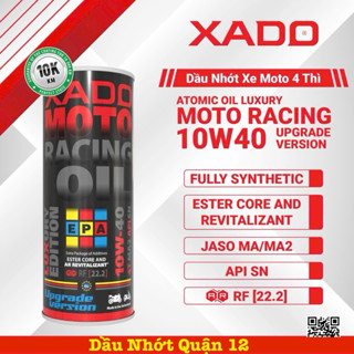 Xado Racing V3 22.2 + RED BOOST - Dầu Nhớt Cao Cấp XADO LUXURY MOTO RACING OIL 4T 10W-40 MADE IN EU