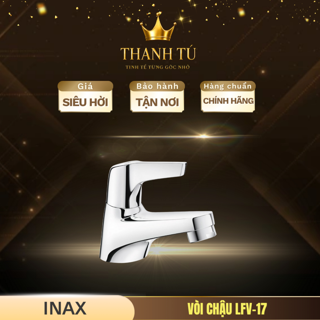 Vòi chậu nước lạnh INAX LFV-17 Bề Mặt Bóng Đẹp, Tạo Điểm Nhấn Cho Không Gian