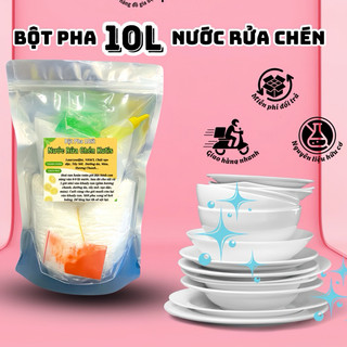  👉 Bột Nguyên Liệu Pha Nước Rửa Chén 10L – Tiết Kiệm An Toàn & Thân Thiện Môi Trường 