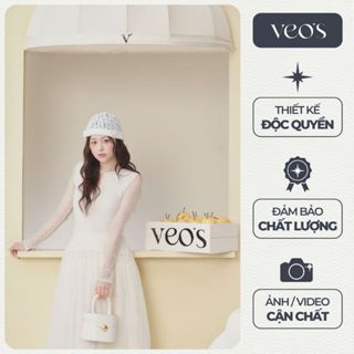 Áo Ren Thiết Kế Kiểu Nữ Dáng Ôm Chất Liệu Ren Cotton Có Lót Thân Áo Veo's Tiểu Thư Thanh Lịch- Merry Top