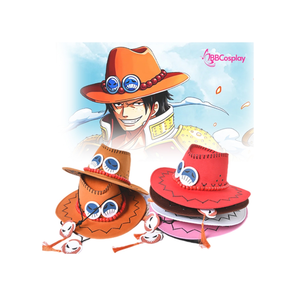 BBCOSPLAY - Nón Hải Tặc - Nón Portgas D. Ace - Nón ACE - 4010