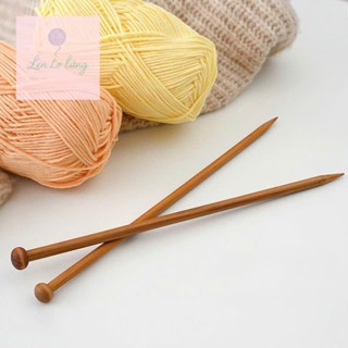  Kim đan gỗ thẳng dùng đan khăn quàng cổ nón len dài 25cm 