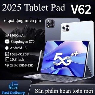 🔥 Mua 1 Tặng 6 🔥 Máy tính bảng 10.8 inchRAM16GB + ROM512GB Bộ nhớ lớn 2SIM 15000mAh5GWiFi Máy tính bảng mỏng tiện dụng