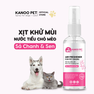  Xịt thơm khử mùi nước tiểu chậu cát chó mèo Kanoo Pet 20ml 