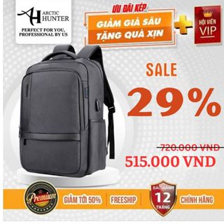 Balo du lịch Arctic Hunter B00120 cổng kết nối USB, đựng lap 15.6 inch, chất liệu Oxford chống nước