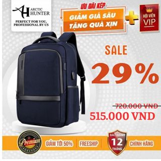 Balo laptop Arctic Hunter B00120 cổng kết nối USB, đựng lap 15.6 inch, chất liệu Oxford chống nước