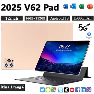 [Giá rẻ] Máy tính bảng mới 10.8inch 16GB + 512GB Hỗ trợ Full HD Gọi Máy tính bảng thông minh mạng 4G/5G   COD