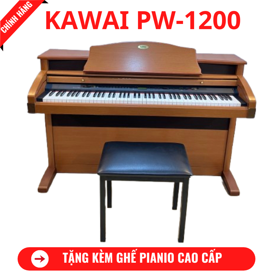 Đàn Piano Điện Kawai PW-1200+ Tặng Ghế Piano Cao Cấp