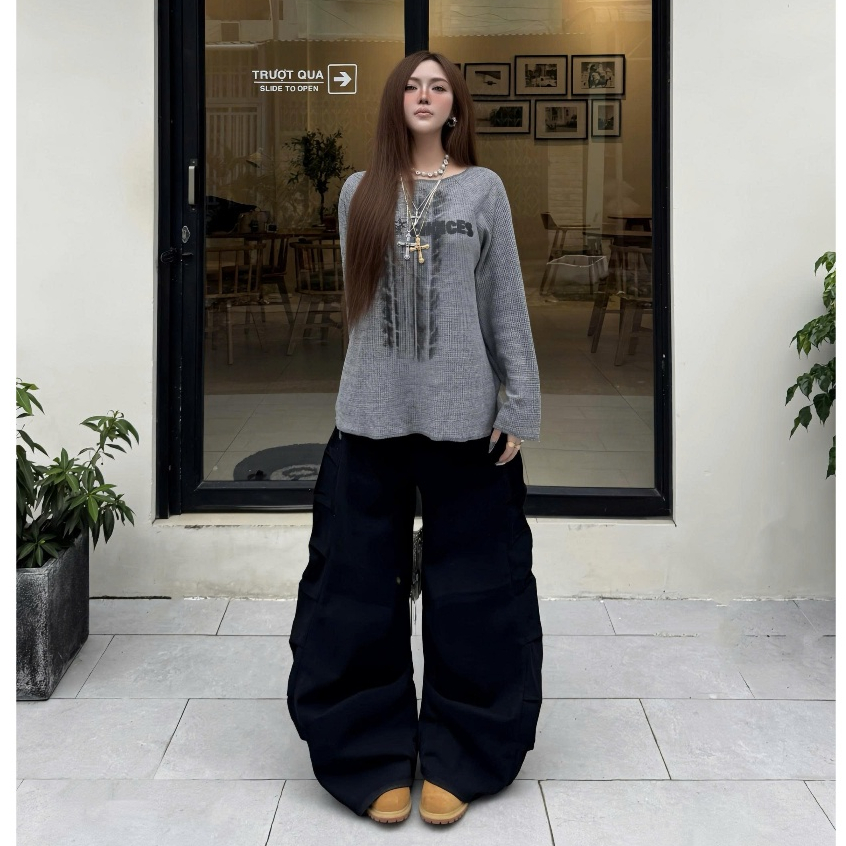 Bad Choices | Quần Wide-legs CATUS Kaki Jeans ống rộng StreetStyle | BigBuy360 - bigbuy360.vn