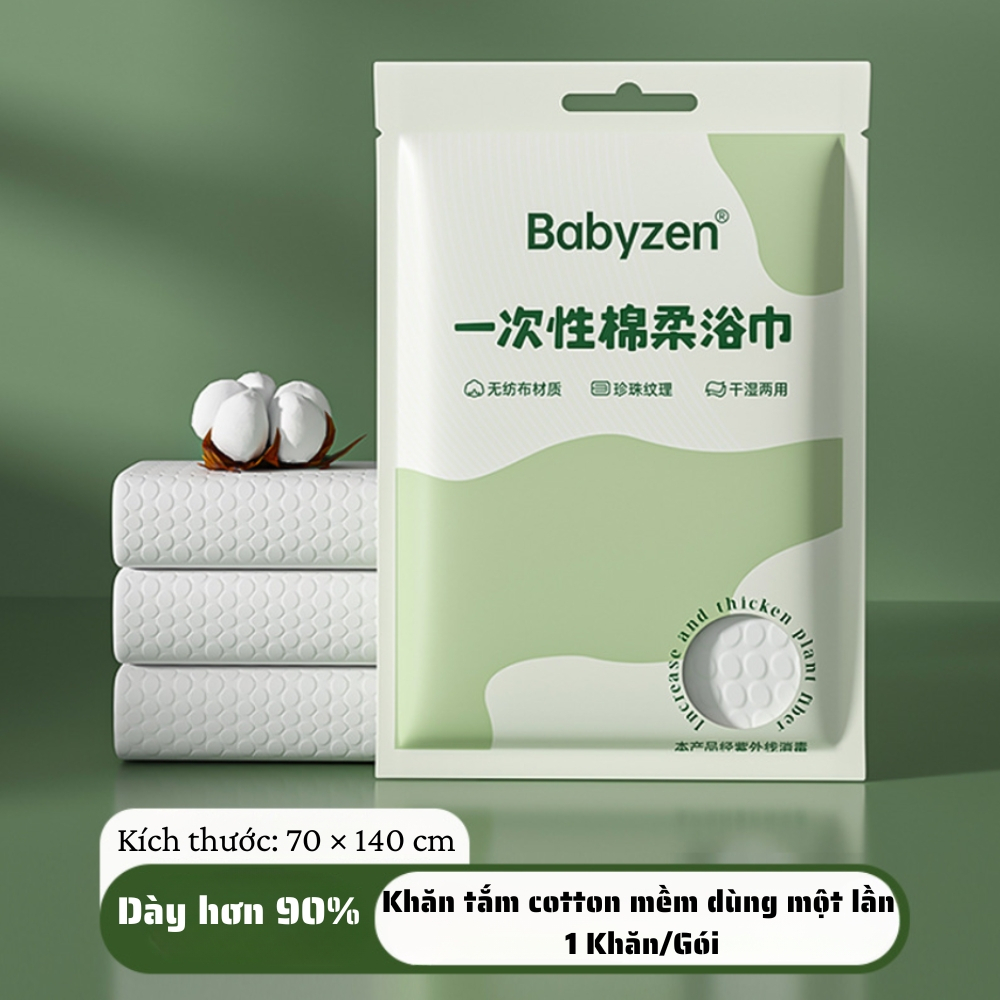 Ảnh 4 của Khăn nén BEABIAI rửa mặt, tắm tiện lợi, dùng 1 lần, mềm mại, chất lượng cao
