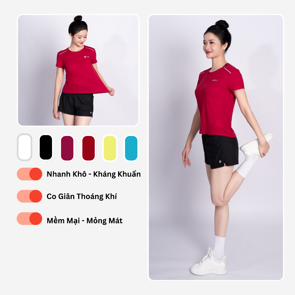 Áo Chạy Bộ Nữ Livan LV24N03F204 Co Giãn, Nhanh Khô Siêu Nhẹ, Áo Running Nữ Thoáng Mát Nhiều Màu Sắc,