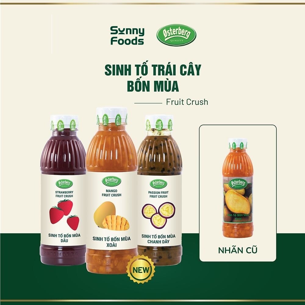 Sinh Tố Osterberg – Nguyên Liệu Cao Cấp Cho Smoothie, Sinh Tố Tươi Ngon