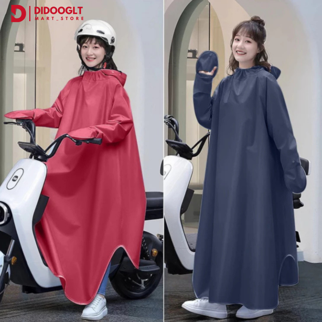 Áo mưa đi xe phong cách Nhật Bản DIDOOGLT - Áo Mưa Choàng có kính chắn mưa chống thấm tốt