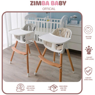 Ghế ăn dặm chân gỗ đa năng cho bé HC 423 Ghế ăn dặm đa năng cho bé từ 6 tháng tuổi