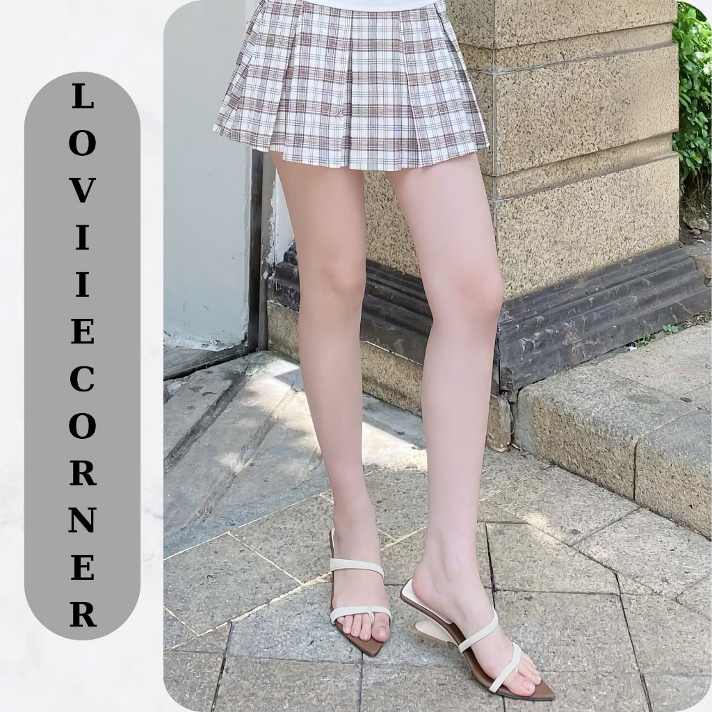 LOVIIECORNER - DÉP CAO GÓT NỮ MŨI NHỌN - GUỐC NỮ GÓT KHOÉT XỎ NGÓN PHONG CÁCH HIỆN ĐẠI 5CM - D250214