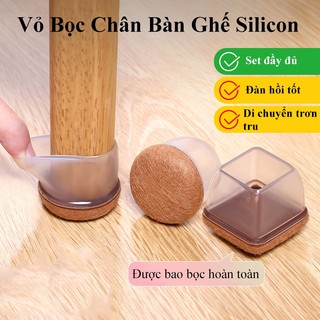 Miếng silicon bọc chân bàn ghế OSIDEN vỏ bọc chân bàn ghế tròn dày ngăn trầy xước sàn và giảm tiếng cọ sàn