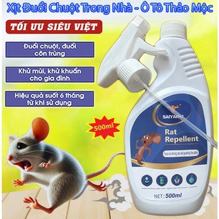  Chai Xịt Đuổi Chuột SAIYANIU 500ml - Hương Quế Nhập Khẩu Đài Loan Chiết Xuất Thiên Nhiên An toàn Xua Đuổi Chuột Gián 