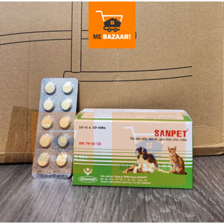 Sanpet - Xổ Giun Sán cho Chó Mèo dạng Viên