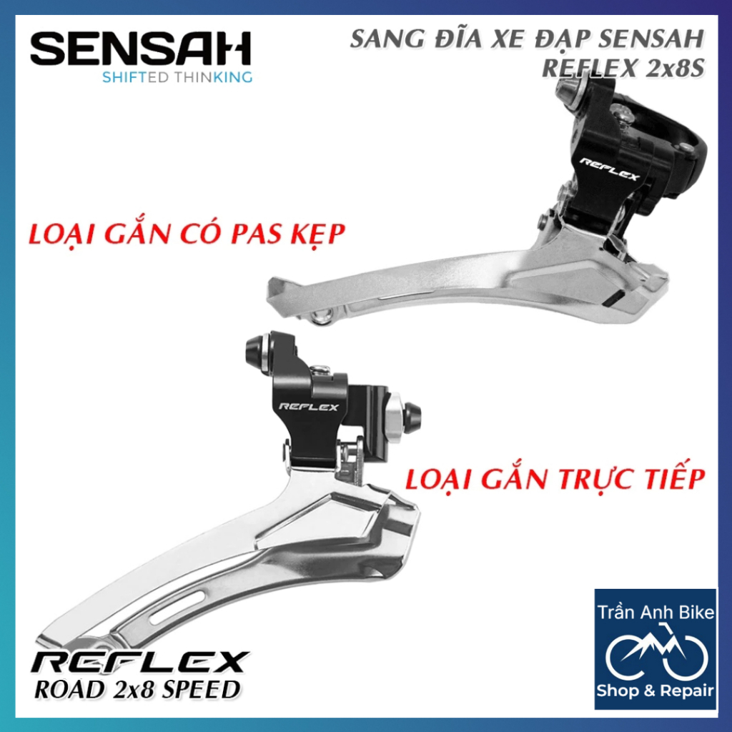 Sang Đĩa (Đề Trước) Xe Đạp SENSAH REFLEX 2x8 Speed
