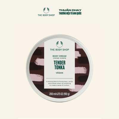 Kem Dưỡng Thể Dưỡng Ẩm Sâu, Hương Ngọt Ấm Tender Tonka Body Cream 200ml The Body Shop