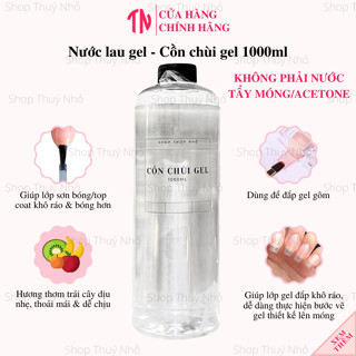Cồn thơm chùi gel, nước lau gel 1000ml,1 lít sử dụng sau khi sơn gel dụng cụ làm móng tay nail chuyên nghiệp nghệ thuật