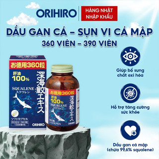 Viên uống dầu gan cá - sụn vi cá mập Orihiro Squalene, Deep sea Shark liver oil giảm đau nhức xương khớp giúp khớp linh