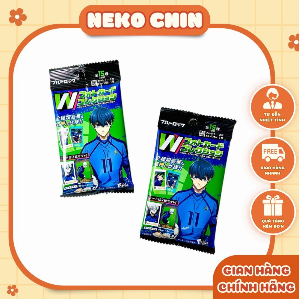 Thẻ W Photocard nhân phẩm Bluelock – Thẻ Bài Chính Hãng Nhật | Tặng Sleeves | Goods Anime by Nekochi