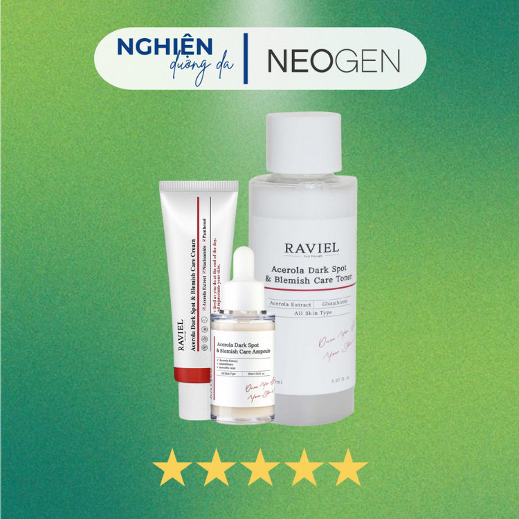 Acerola Dark Spot & Blemish Care Giúp Giảm Thâm Mụn, Mờ Nám RAVIEL