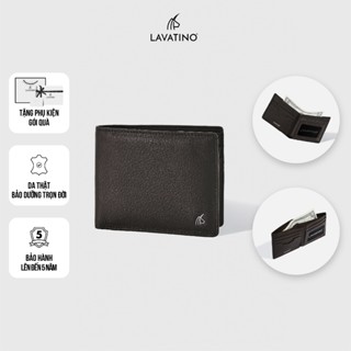  Ví Nam Mini Da Bò Vân Swift Cao Cấp Chính Hãng LAVATINO -  Wallet Phoca WB35 