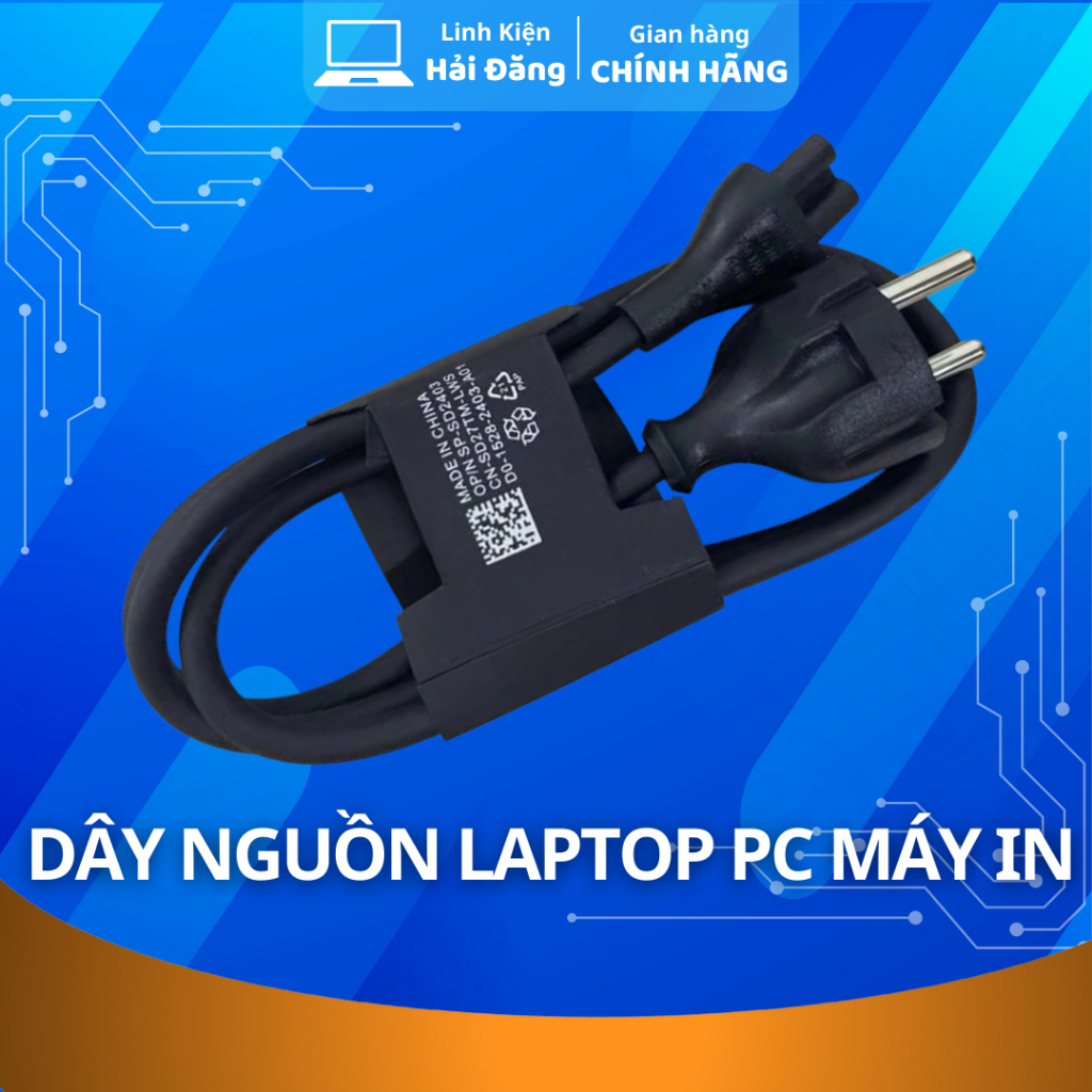 Dây Sạc Laptop, Dây Nguồn Laptop PC Máy Tính Máy In Loại Tốt Chất Lượng Cao