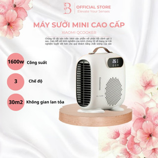 Quạt sưởi mini Xiaomi Changhong, máy sưởi để bàn 2 chiều công suất 1500W LÀM NÓNG TỨC THÌ THIẾT KẾ CHỐNG LẬT