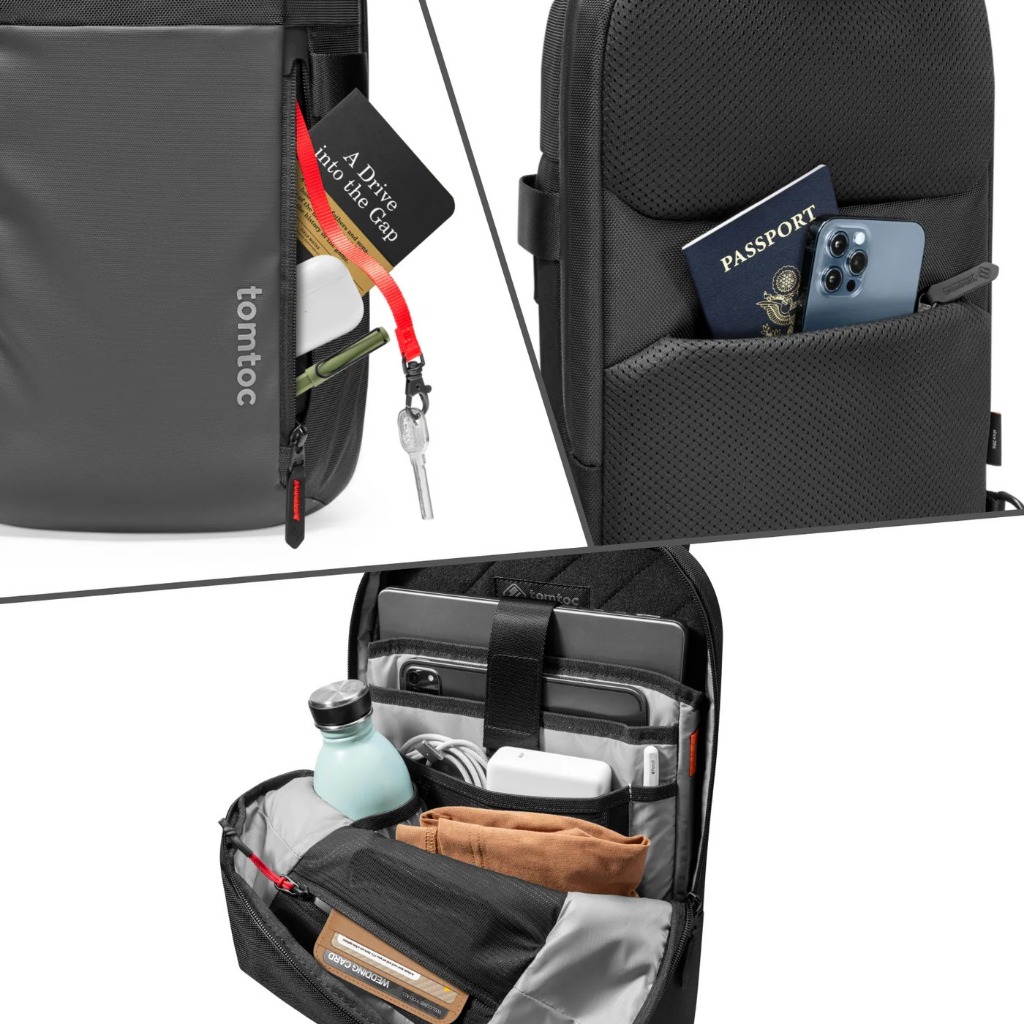 Túi đeo chéo chống sốc cho iPad/Macbook Tomtoc Crossbody Edc Sling Bag 11/13/14" chính hãng (T24) | BigBuy360 - bigbuy360.vn